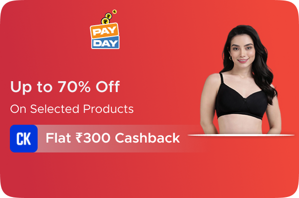 Pay Day Sale: Upto 70% Off on Selected Products + Flat Rs300 CashKaro Cashback